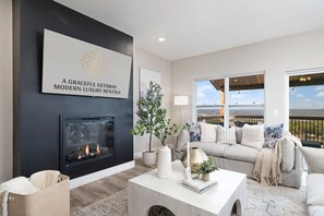 Smart TV, fireplace, table tennis