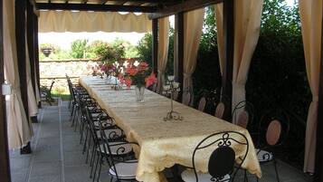 Area per ricevimenti all'aperto