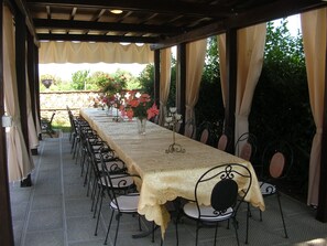 Area per ricevimenti all'aperto