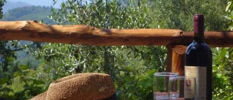 屋外ダイニングエリア