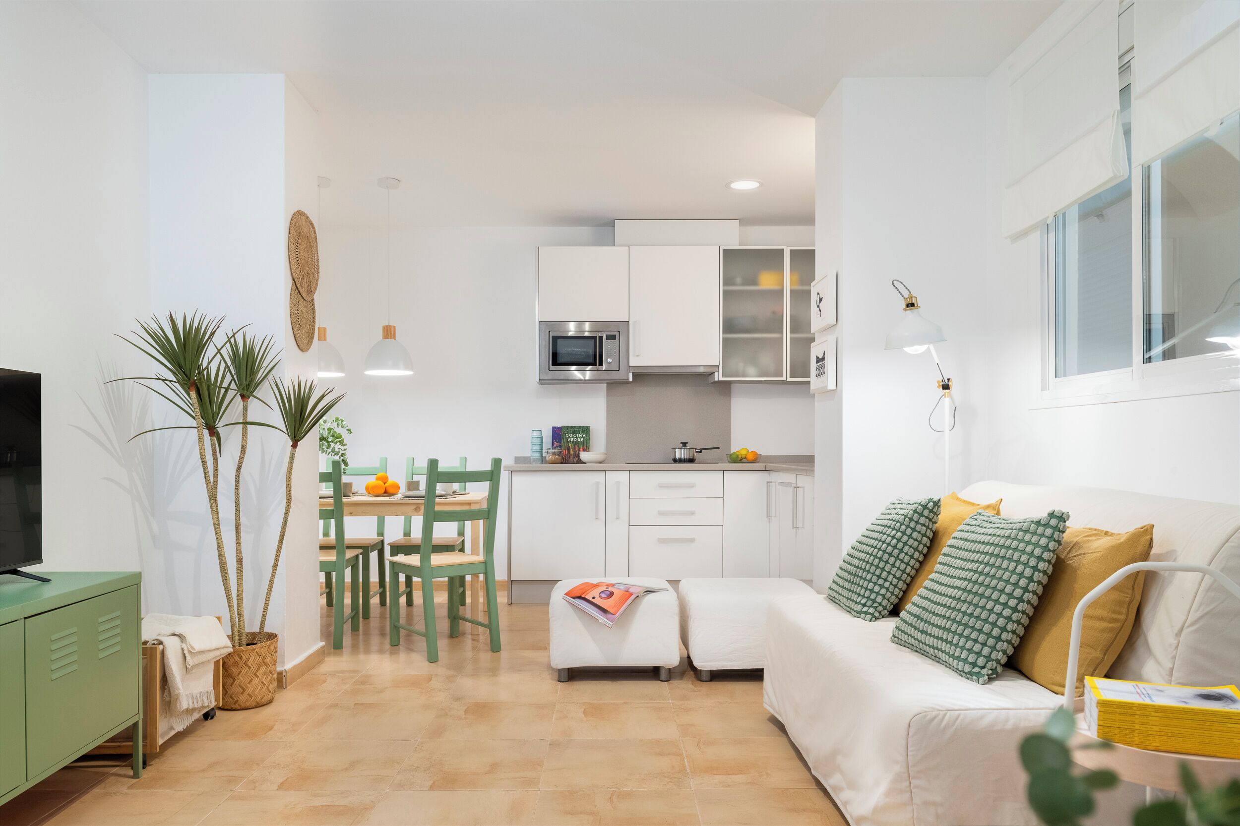 Una televisión, libros