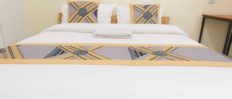 Deluxe Double Room, City View | Desk, laptop workspace, blackout drapes, iron/ironing board