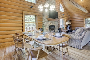 Interior - Trail Access! Up North Family Cabin Near Lake (Dunbar)