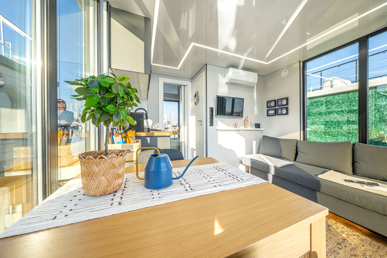 Mobile Luxury-Unterkunft, Meerblick | Wohnbereich