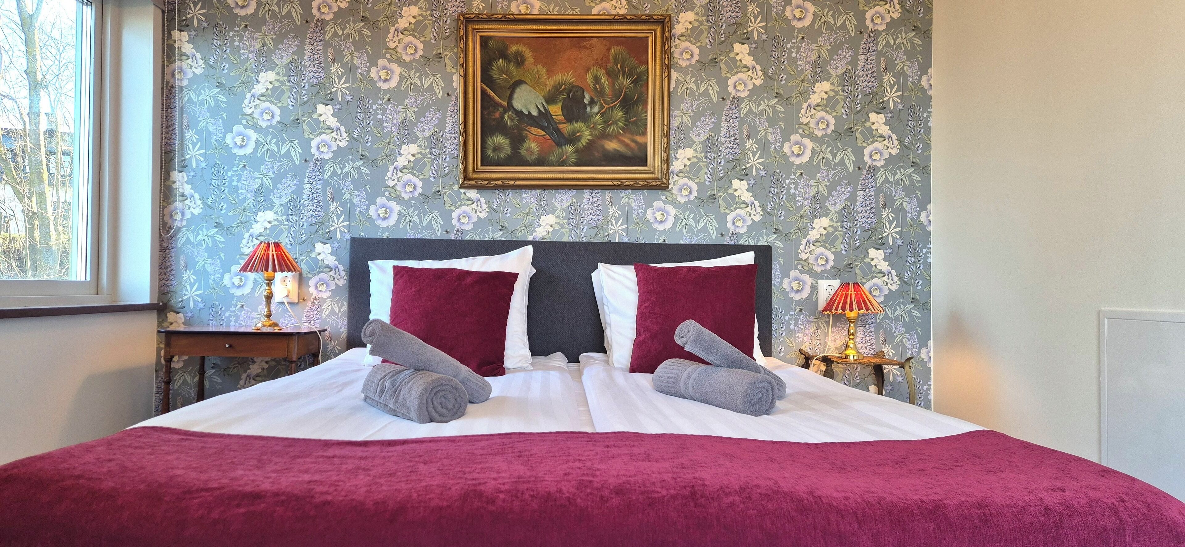 Double Room with Balcony | Premium bedding, desk, laptop workspace, free WiFi