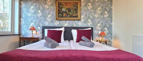 Double Room with Balcony | Premium bedding, desk, laptop workspace, soundproofing