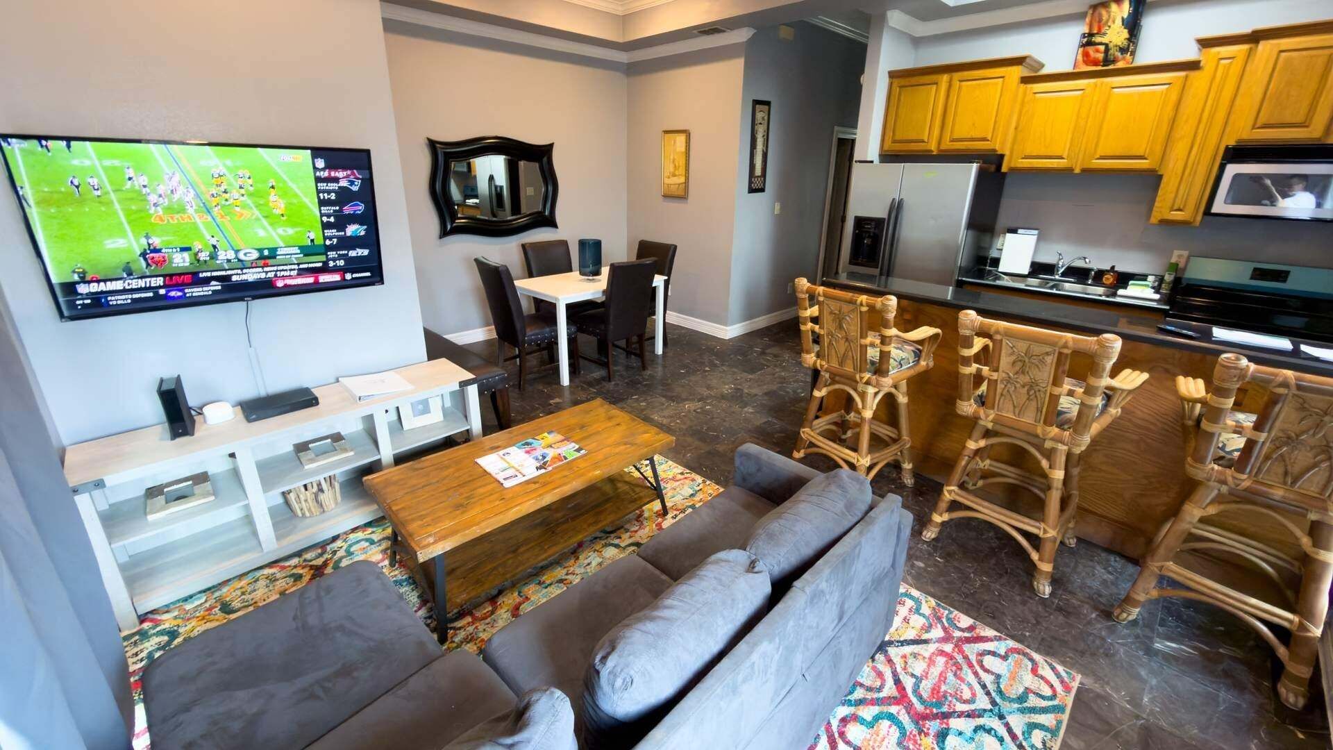 Apartamento, 2 quartos | Área de estar