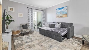 Living area - Ocean View Condo @Beach/Cherry Grove Pier sleeps 6 (north myrtle beach)