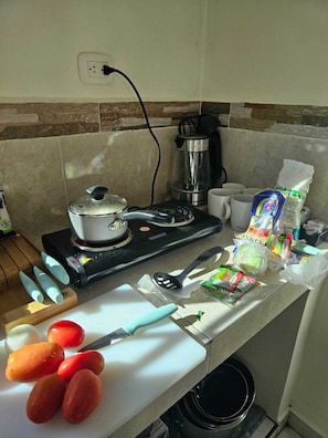 Microondas y parrilla de estufa