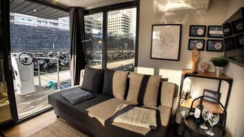 Husvogn – comfort, sjøutsikt | Oppholdsområde