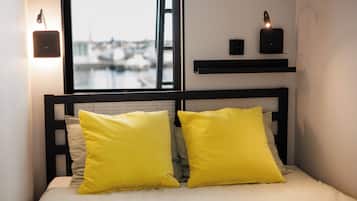 Luxury Mobile Home, Sea View | Premium bedding, down comforters, memory foam beds, minibar