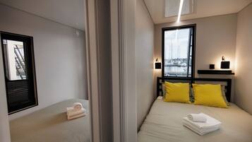 Luxury Mobile Home, Sea View | Premium bedding, down duvets, memory-foam beds, minibar