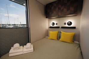 Husvogn – deluxe, sjøutsikt | Utsikt mot strand/hav