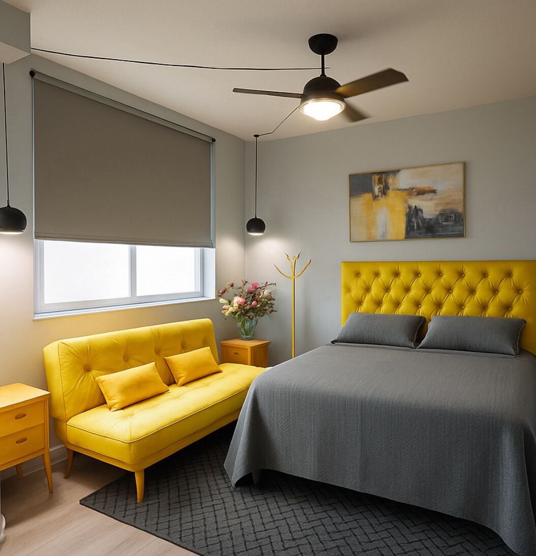 1 soverom, skrivebord, strykejern/-brett og wi-fi (inkludert)