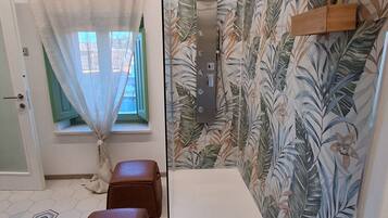 Dusche, Haartrockner, Bidet, HandtĂŒcher