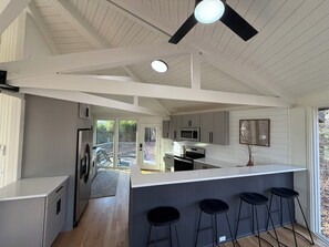 Private kitchen - The Octagon Oasis — a one-of-a-kind retreat in charming Elkin, NC. (Elkin)