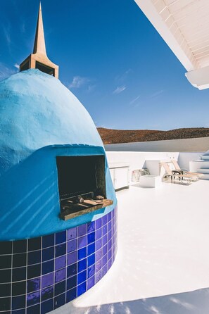 Terrace/patio - Veaco Bahiazul Villen mit privatem Pool und Jacuzzi by Interhome (Corralejo)