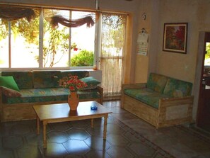 Televisión, chimenea y reproductor de DVD 