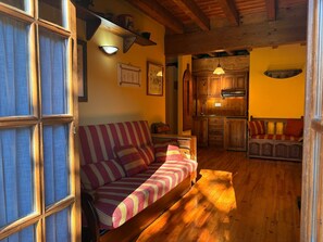 Living area - Bergwohnung mit Kamin Aigüestortes 1 by Interhome (Caldes de Boi)