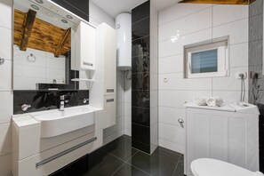 Shower, hair dryer - Cozy Villa for 8 with Pool and Jacuzzi (Šumet)