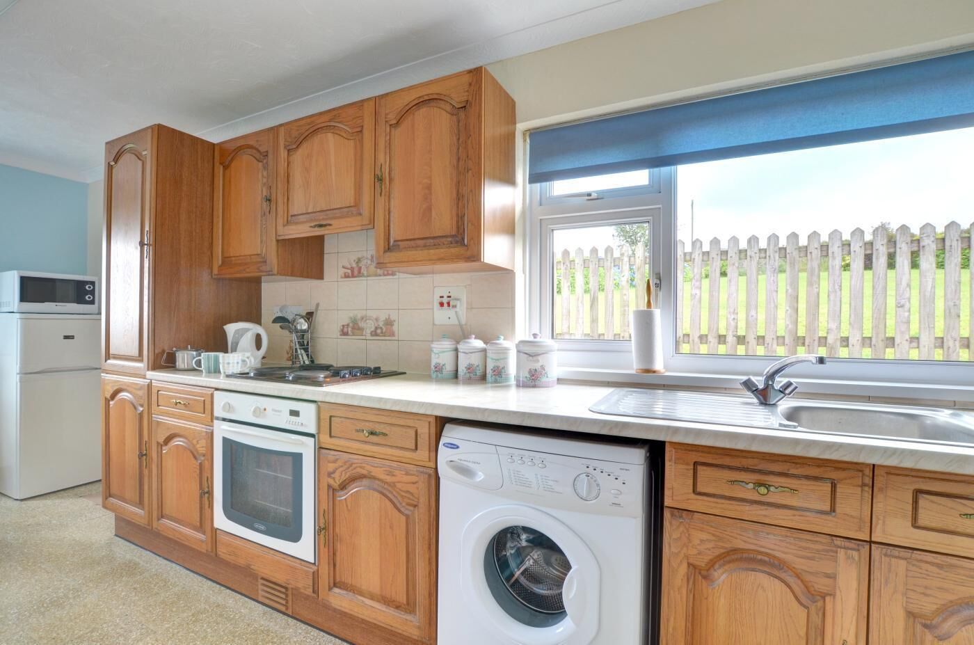 Microwave, oven, cookware/dishes/utensils