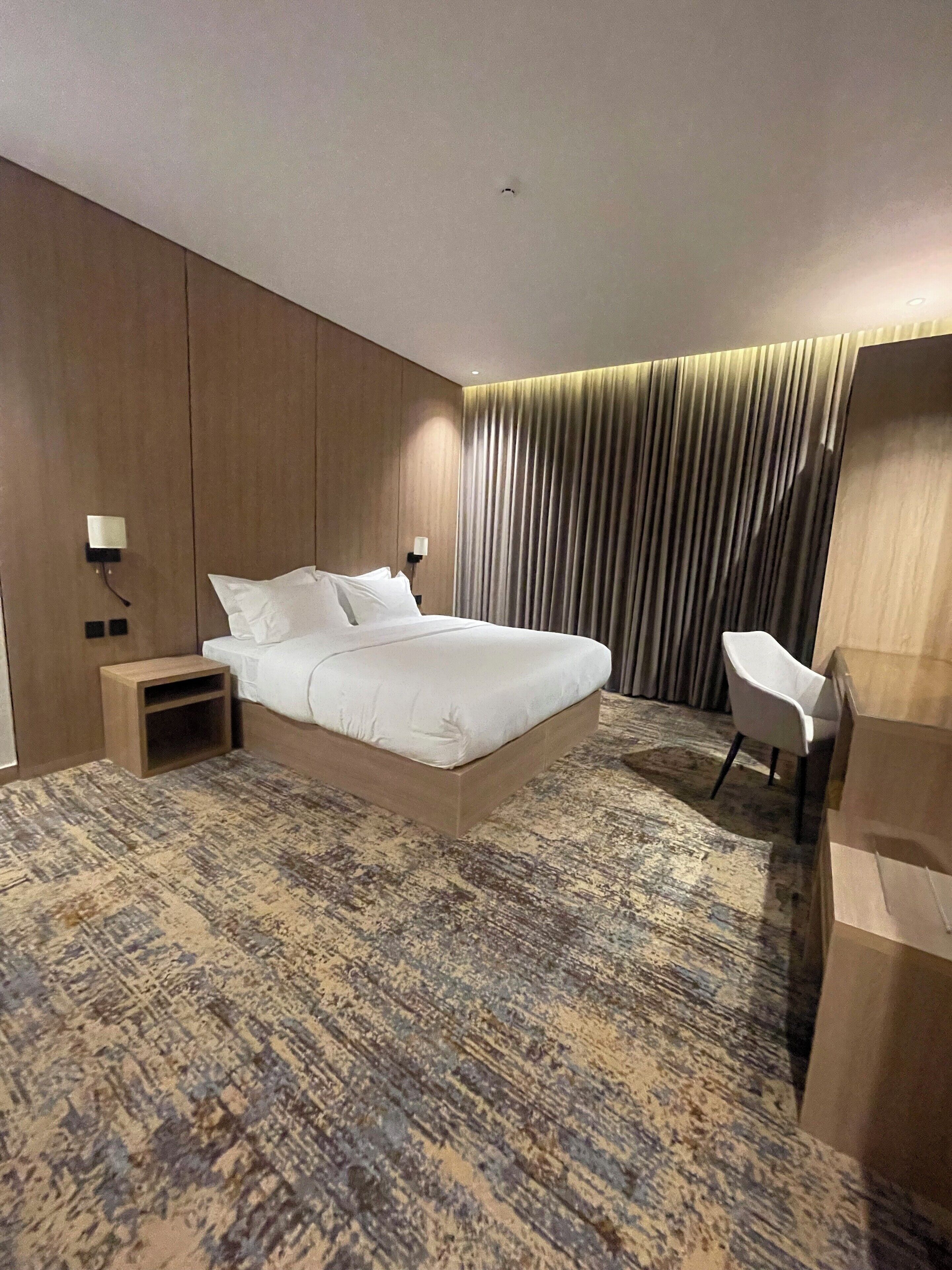 Deluxe Double Room | In-room safe, desk, laptop workspace, blackout curtains