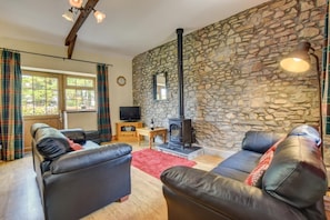 TV, fireplace - 2 Bed in New Quay (oc-25595) (Mydroilyn)