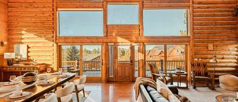 Télévision, cheminée, chaîne hi-fi