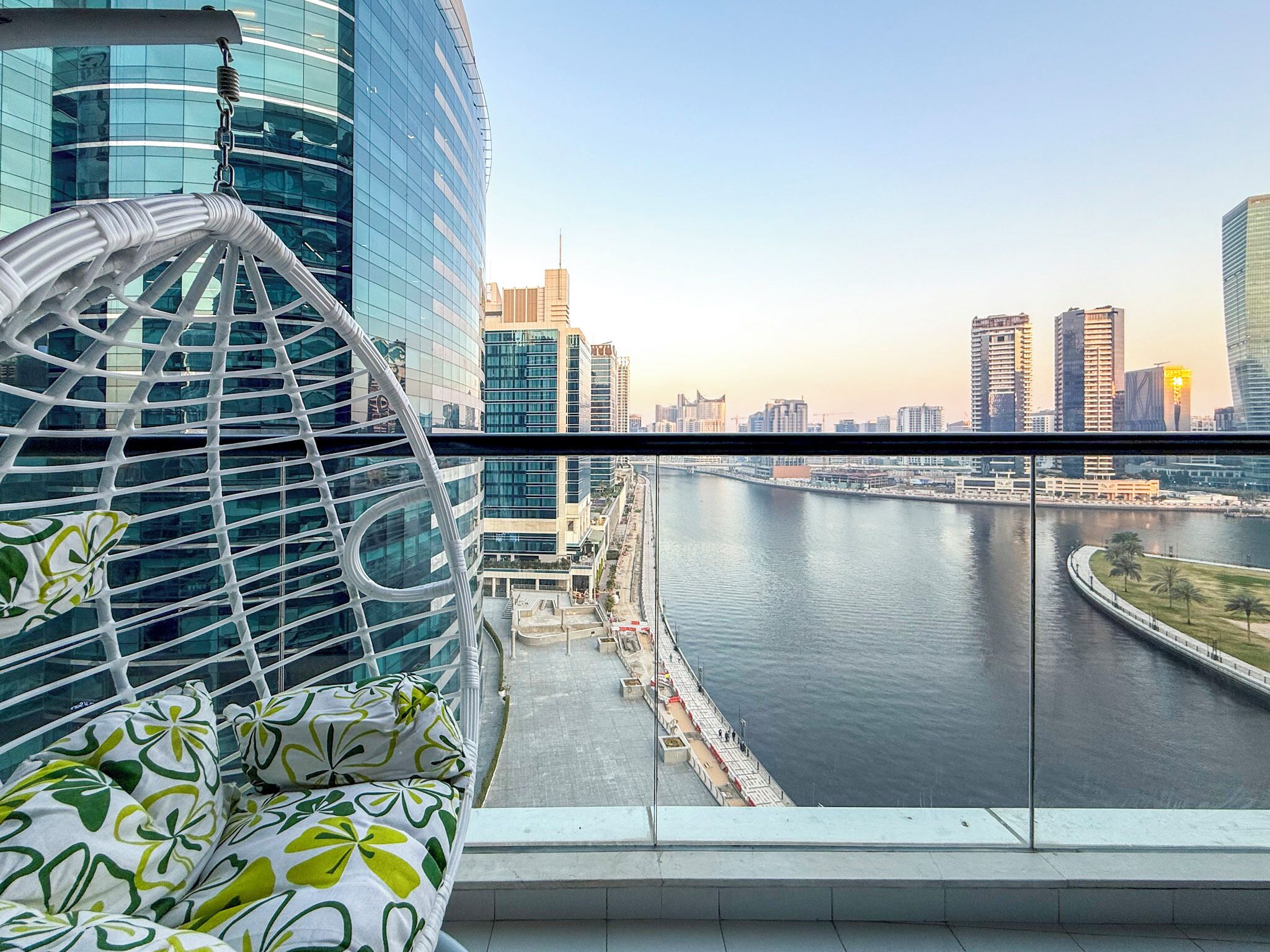 Lägenhet Deluxe - balkong - utsikt mot kanalen | Balkongutsikt