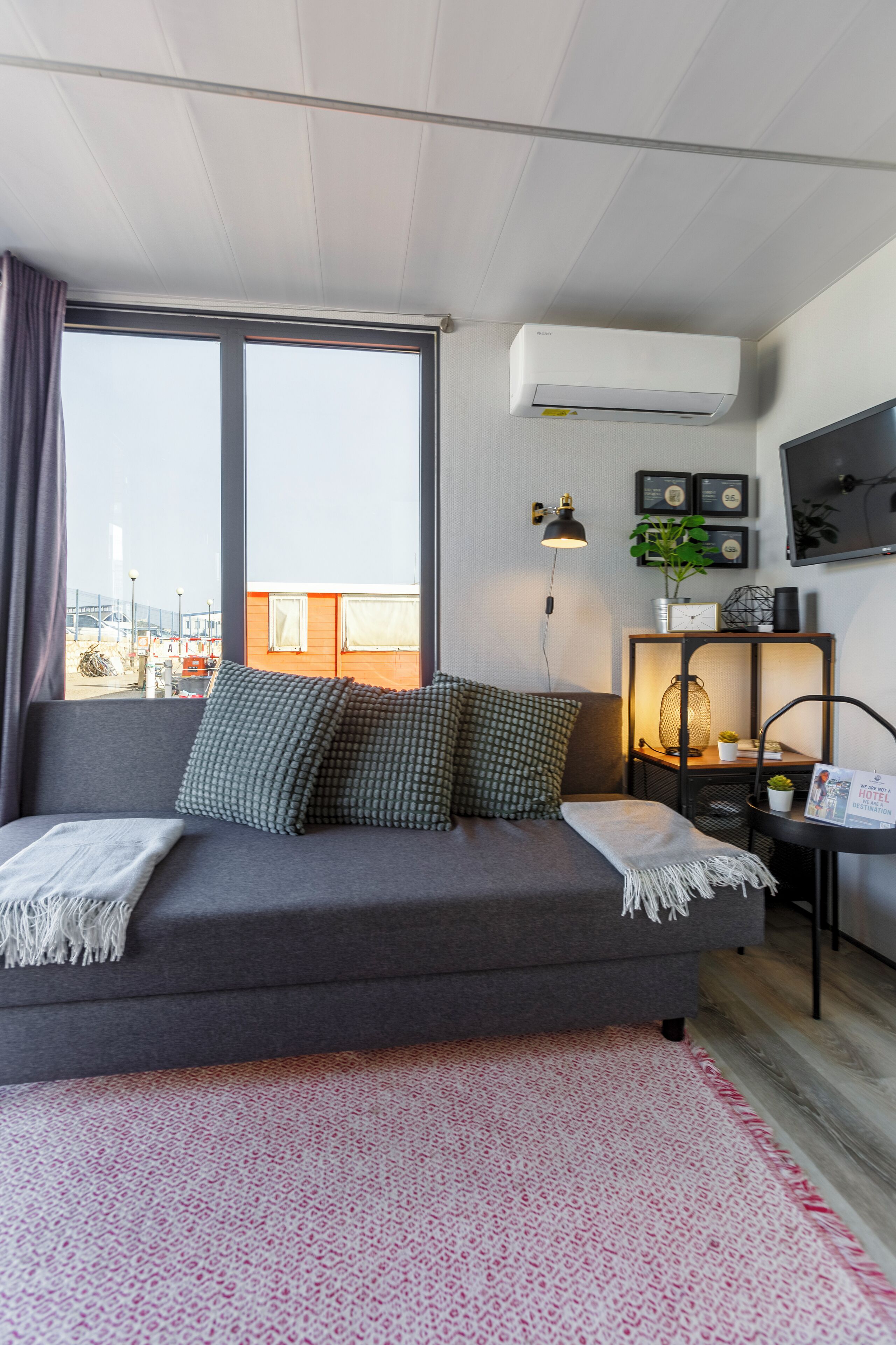 Mobile Home Confort, vue mer | Coin séjour