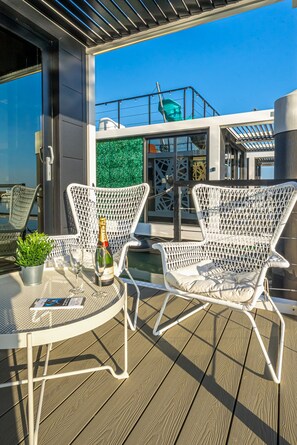 Mobile Home Deluxe, vue mer | Terrasse/Patio