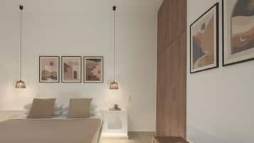 Căn hộ phong cách cổ điển, ban công, quang cảnh biển | Két bảo mật tại phòng, bàn ủi/dụng cụ ủi quần áo