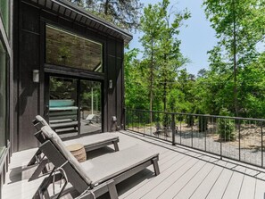 Terrace/patio - The Nest | Romantic Tiny Cabin + Hot Tub (Logan)