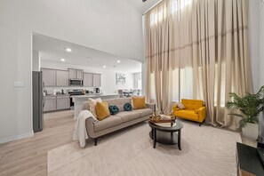 Living area - Luxurious 4-Bed Home in Aubrey with Pool Table & Nearby Pool (Krugerville)