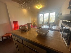 Interior - 100m from resort center, tv, ski locker, 39m², Pra Loup (Uvernet-Fours)