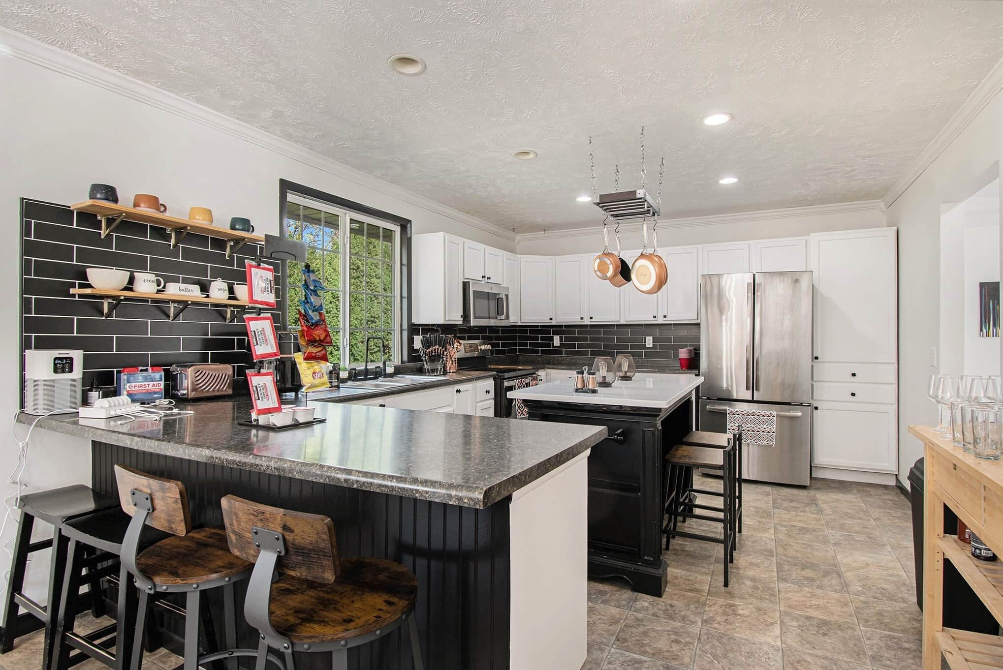 Refrigerador, placa de cocina