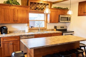 Microwave, oven, stovetop, dishwasher