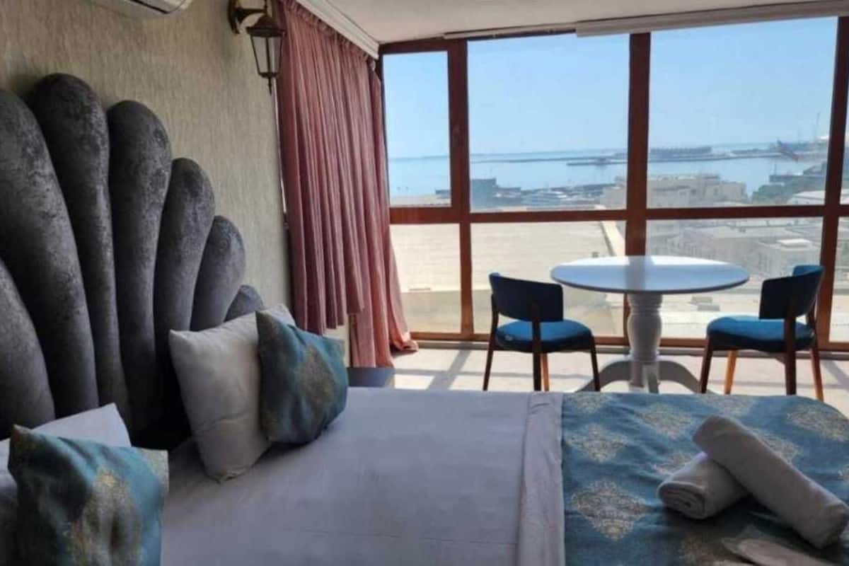 Double Room, Partial Sea View | Premium bedding, desk, laptop workspace, free WiFi