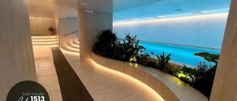 Sisäuima-allas, lämmitetty uima-allas