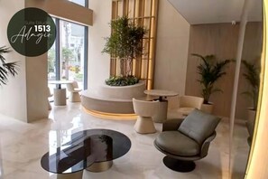Interior - La Carolina Studio (15th floor): View + Pool + Paddle tennis + Gym + Coworking (Quito)