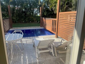 Pool - Cozy King Bed quiet studio with private pool, Dual A/Cs, Kitn, WiFi, TV, (Nuevo Nayarit)