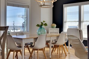 Dining - 2nd Row, Ocean Views, Steps to Beach, Fire Pit! (Surf City)