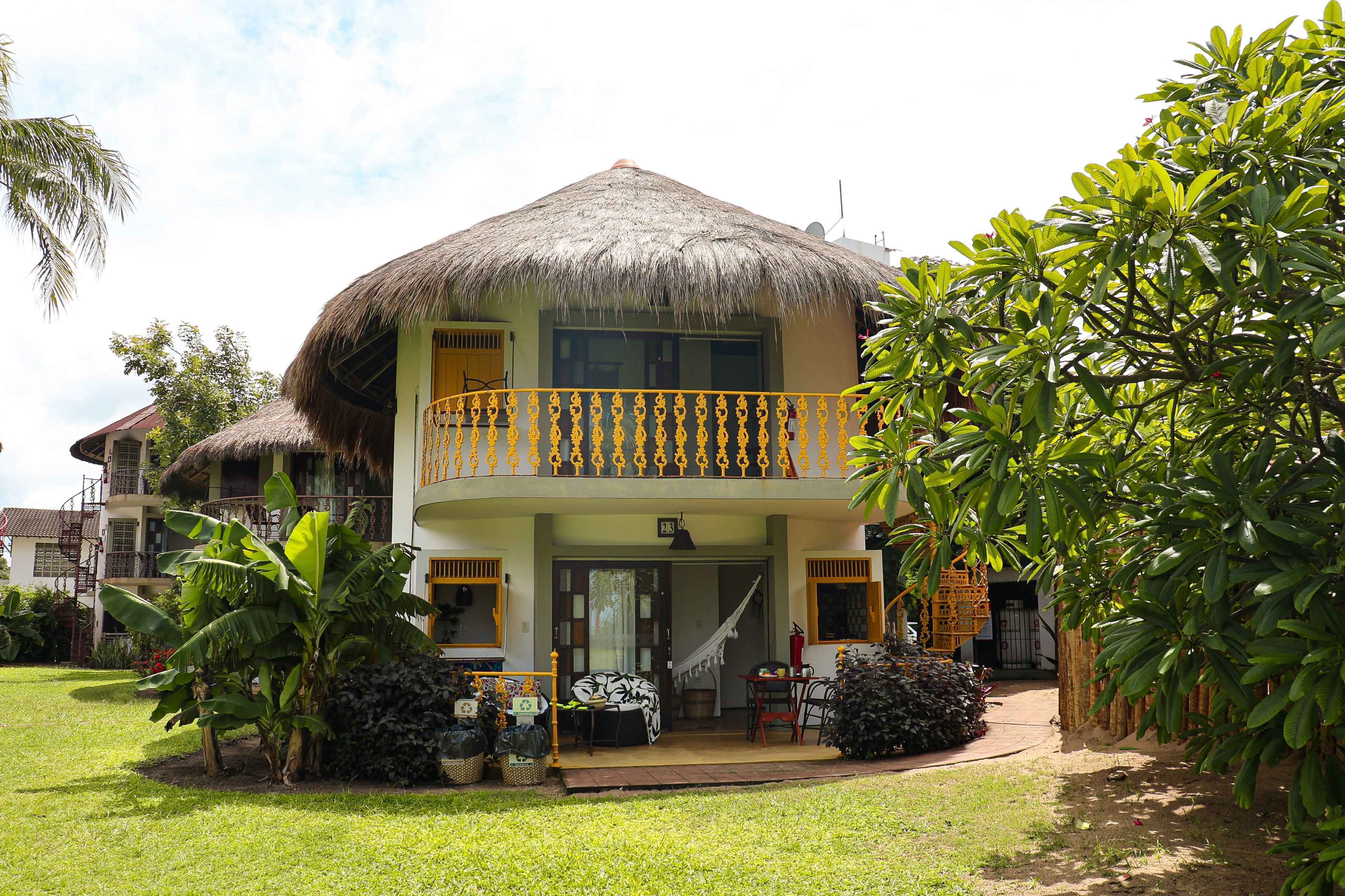 Bungalow, Balcony, Partial Sea View | In-room safe, desk, laptop workspace, blackout drapes