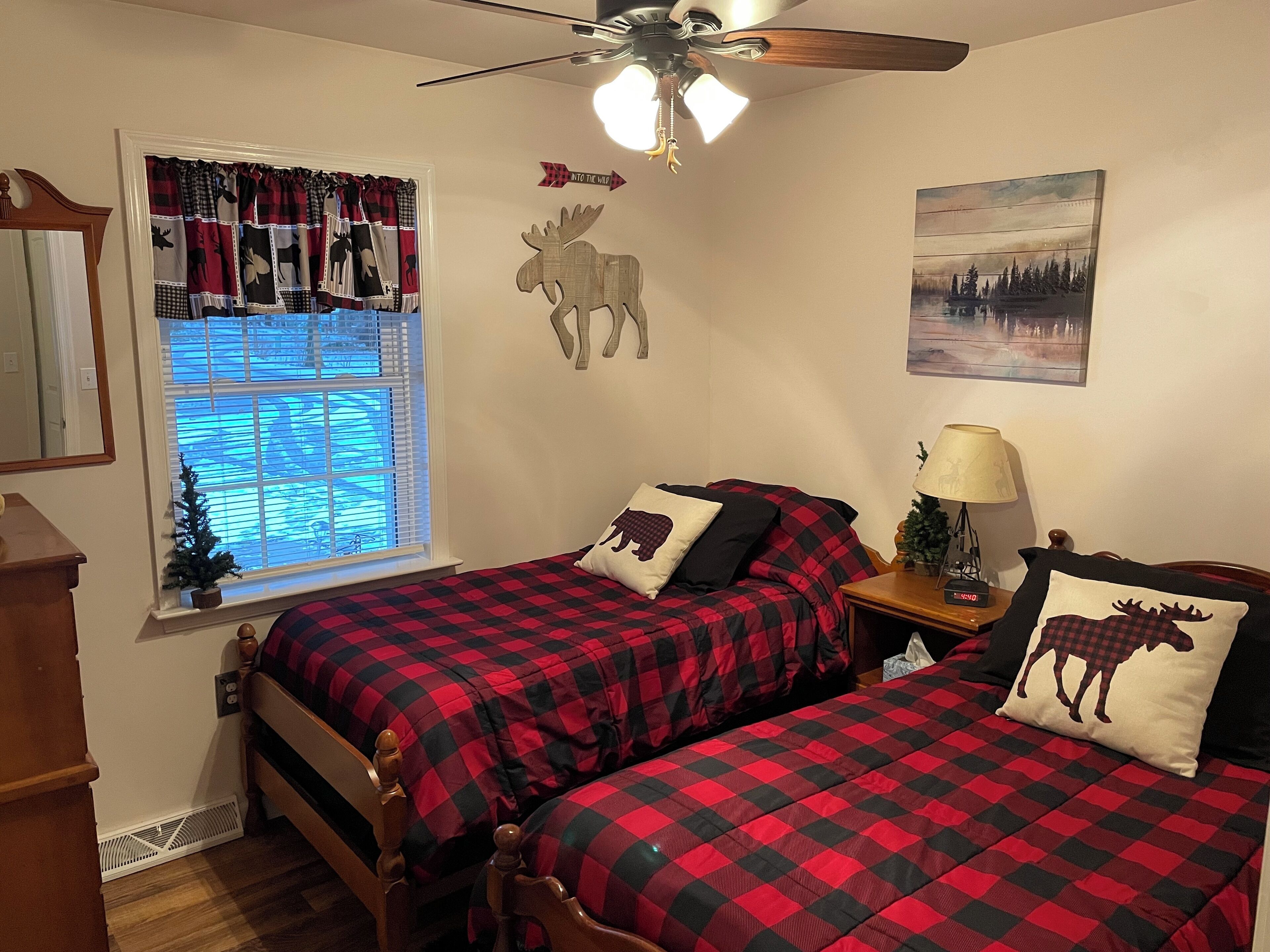 Desk, iron/ironing board, travel crib, free WiFi