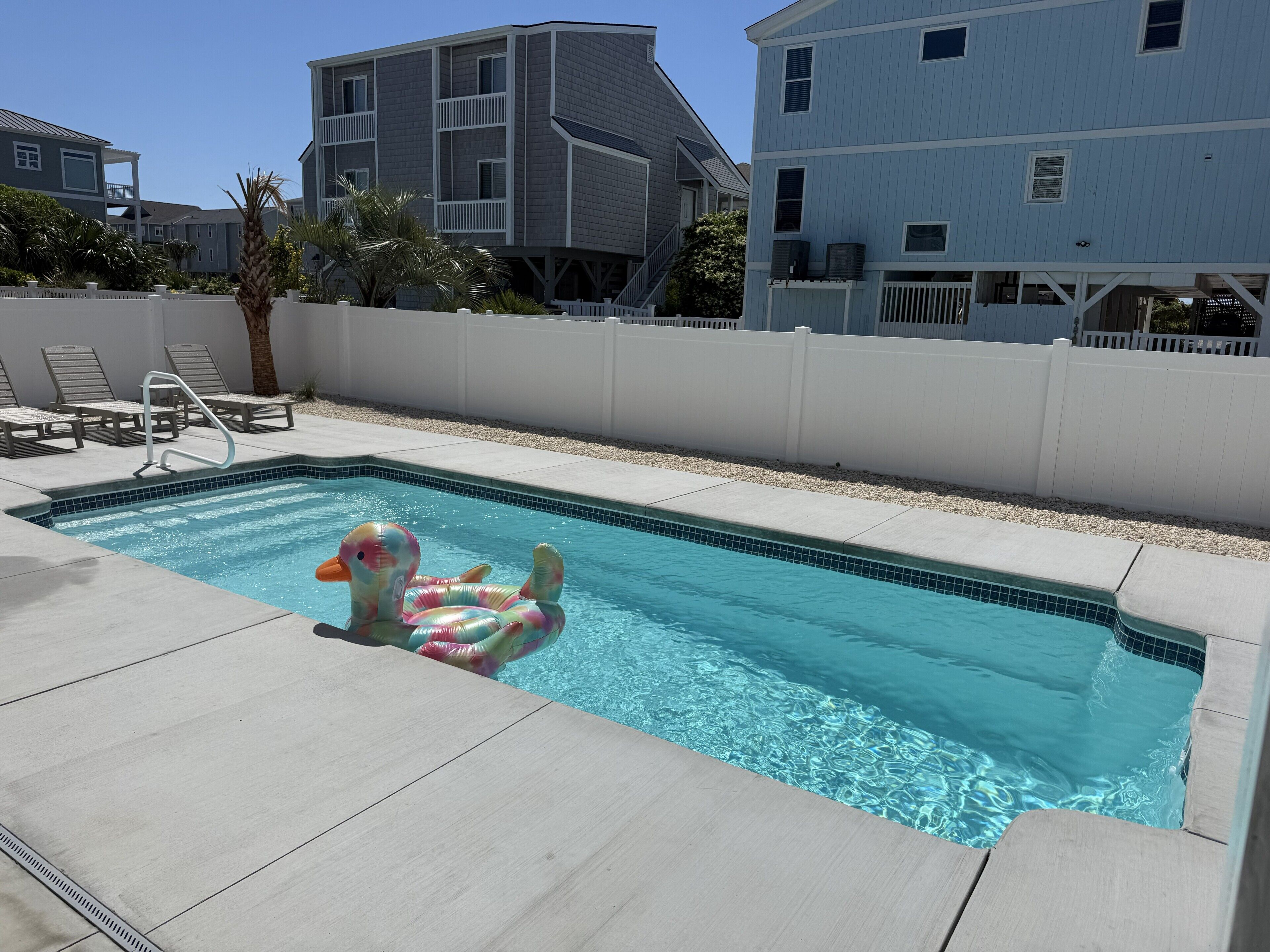 A heated pool