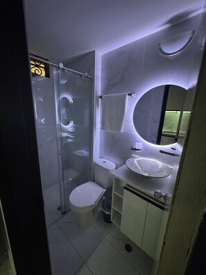 Towels, soap, toilet paper