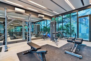 Apartment, 1 Bedroom, Accessible, Balcony | Fitness studio