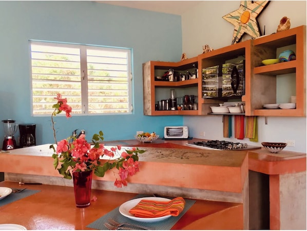 Private kitchen - Luxury 2 BR Island Getaway Featuring Spectacular Views w/King Beds (Vieques)
