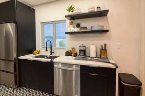 Fridge, microwave, oven, stovetop - Unique fully renovated stylish house in NMB (North Miami)