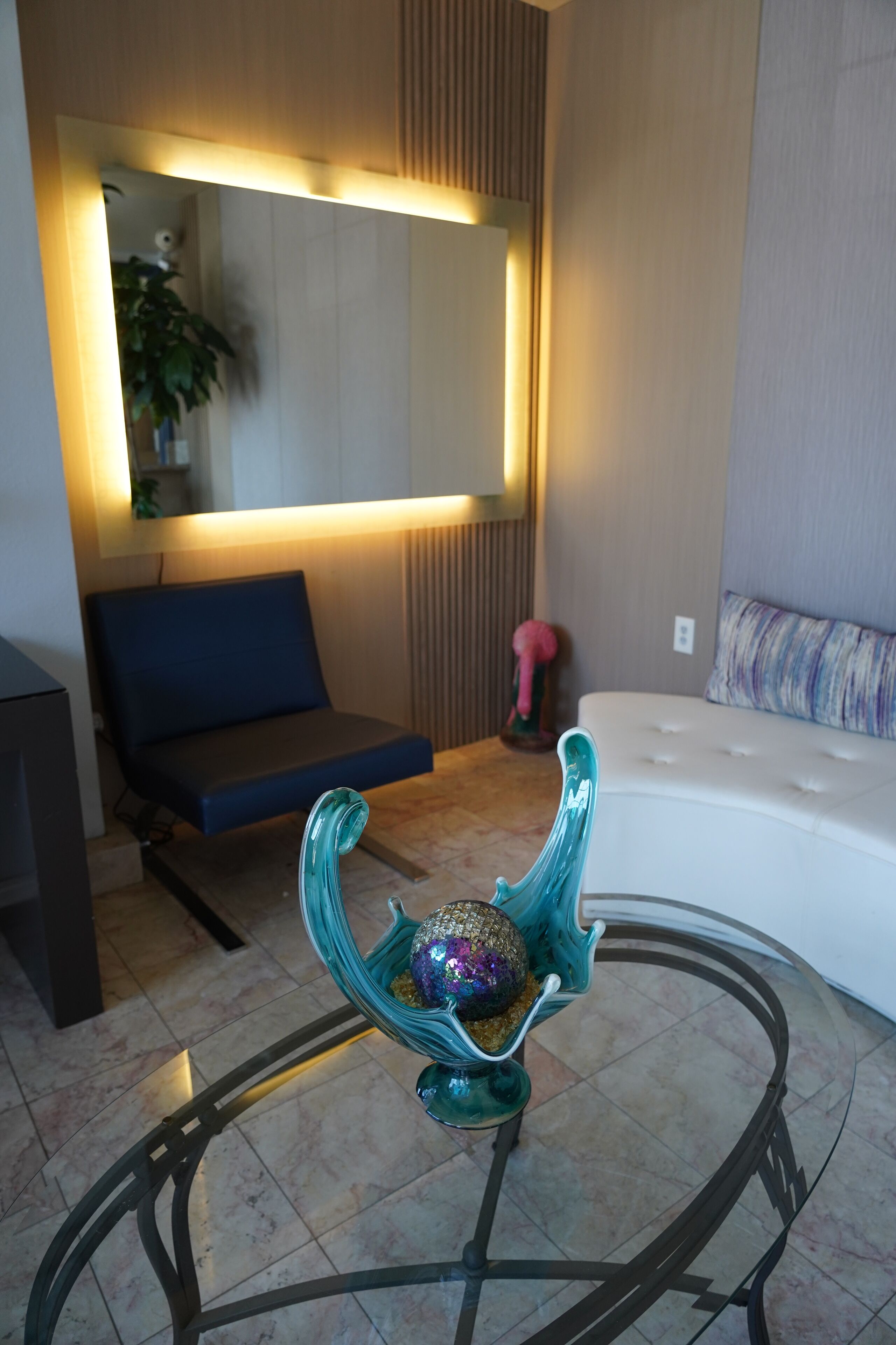 Vista frontal de la propiedad